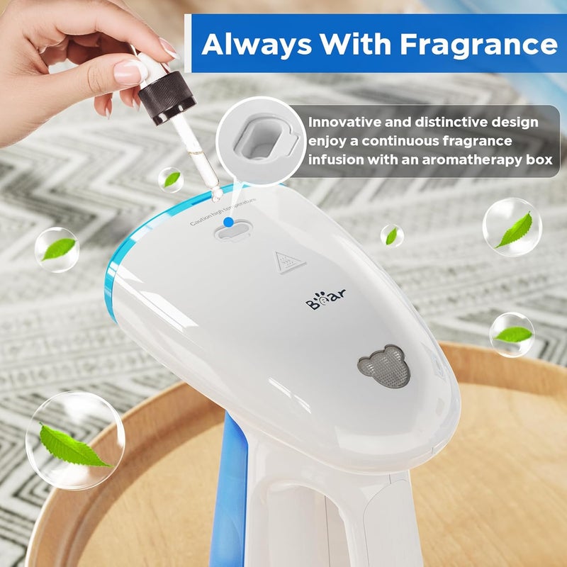 Bear Steamer for Clothes, 1300W Powerful Fast-Heating Handheld Garment and Clothes Steamer with Large 230ml Tank, Auto-Off Safety, Includes Brush, Perfect for Home and Travel Wrinkle Removal - Image 4